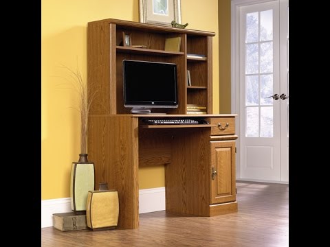 Buy Computer Desk | Sauder Orchard Hills Computer Desk with Hutch, Carolina Oak