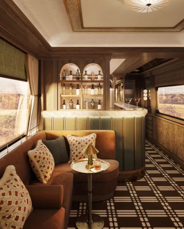 There will also be an Observation Car (pictured) with a bar on-board where passengers will be served cocktails, gins and craft beers