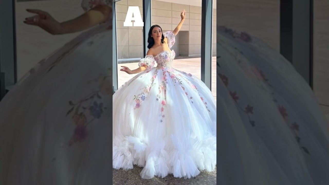 Choose your name first letter and see your gown (comment below)# trending  #ytshort #shorts