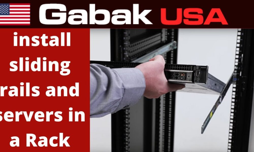 how to install sliding rails and servers in a Rack