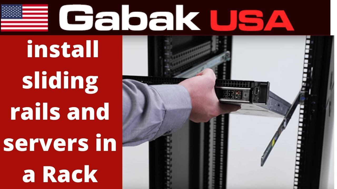 how to install sliding rails and servers in a Rack