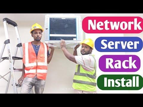 Network Server 9U Rack Wall Mounting install | Network rack cable management @BasicTechMehedi