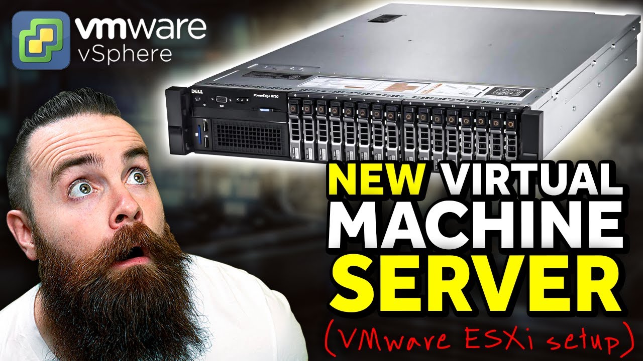 i bought a new SERVER!! (VMware ESXi Setup and Install)