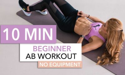 10 MIN BEGINNER AB WORKOUT // No Equipment | Pamela Reif