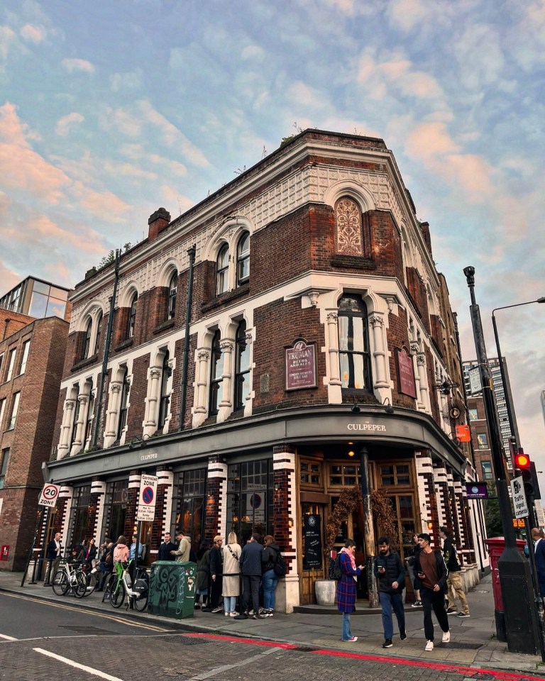 The Culpepper is located on Commercial Street near Aldgate East Tube Station in Central London