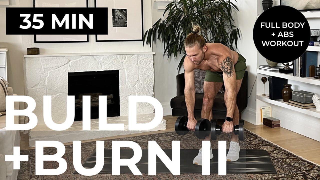 35 Min BUILD & BURN II Home Workout | Drop Set Dumbbell Workout + Cool Down