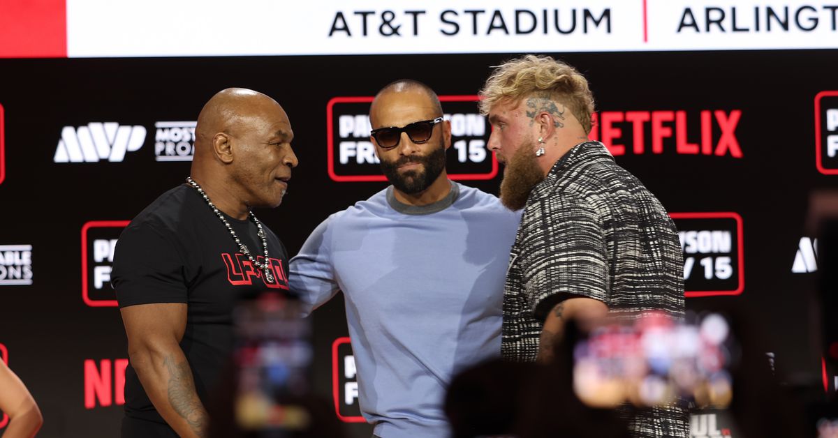 Mike Tyson sees Jake Paul ‘running around’ in boxing match: ‘I have to catch him and slaughter him’