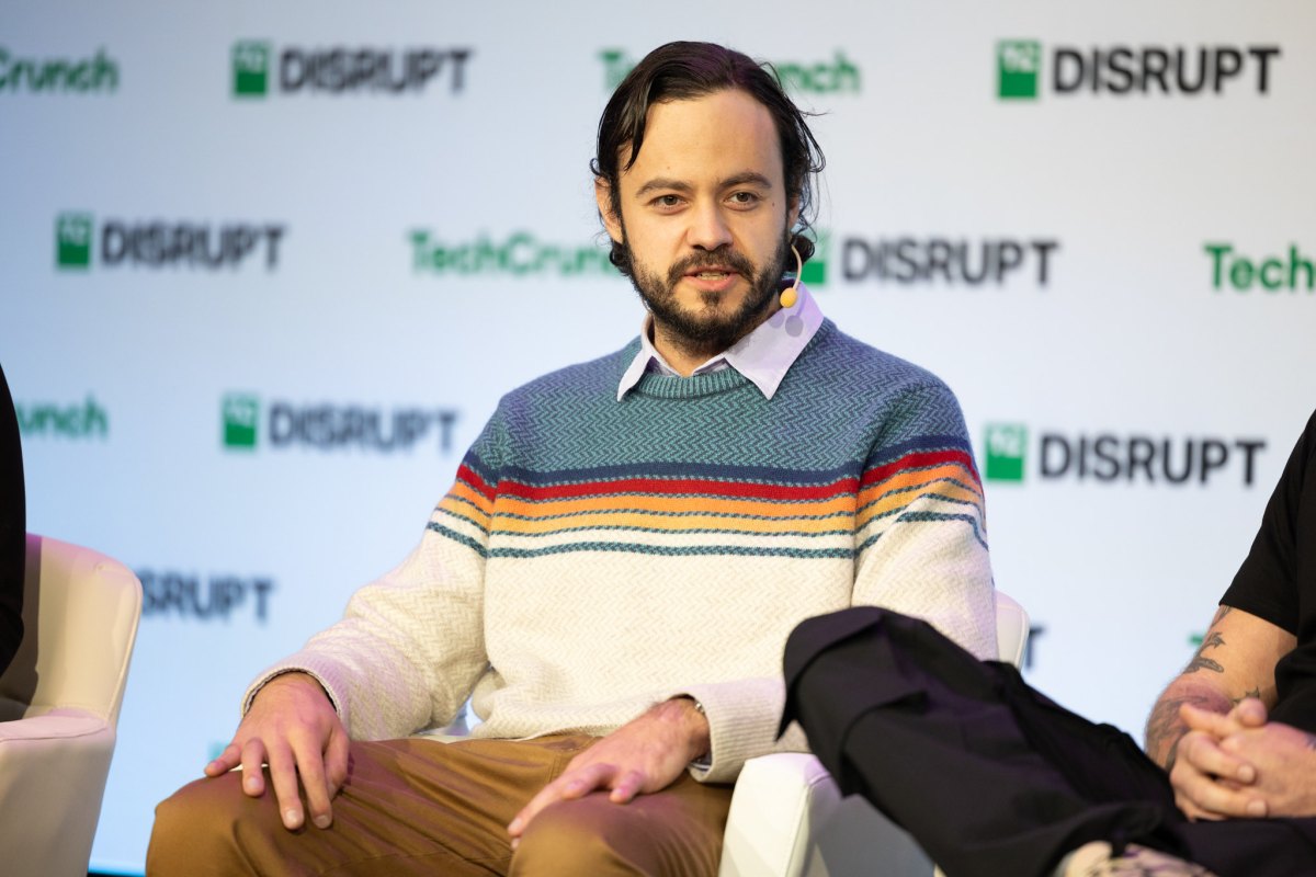 Dan Lorenc onstage at TechCrunch Disrupt