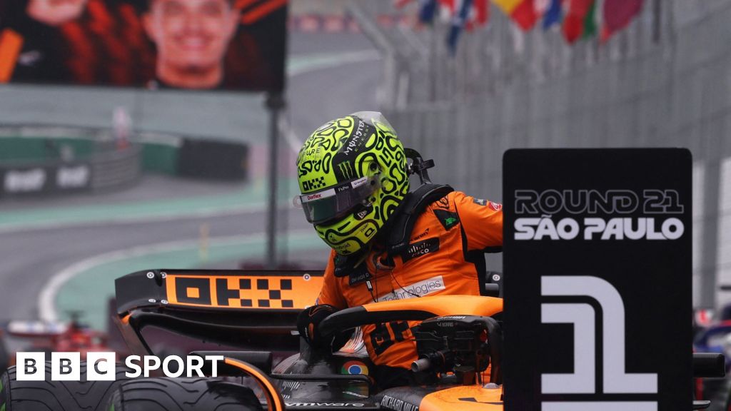 Brazilian GP 2024: Lando Norris on pole, Max Verstappen starts 17th