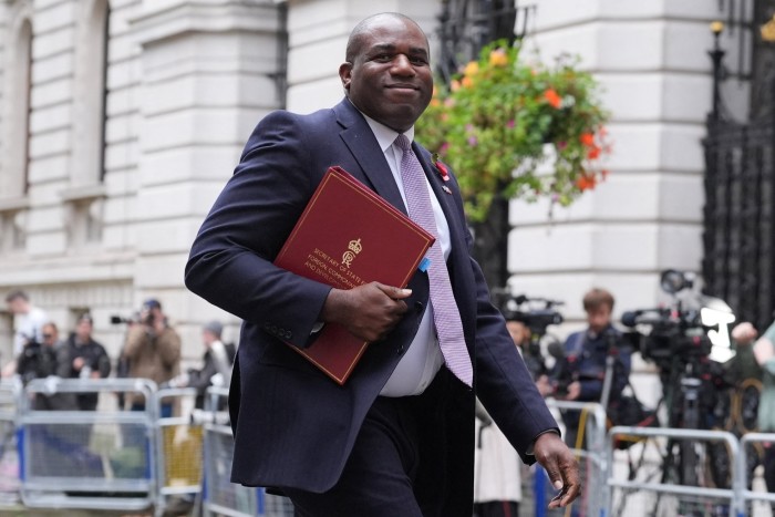 Foreign secretary David Lammy