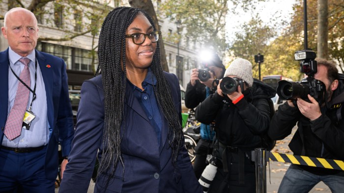 Kemi Badenoch arrives ahead of her appearance before the Post Office Inquiry