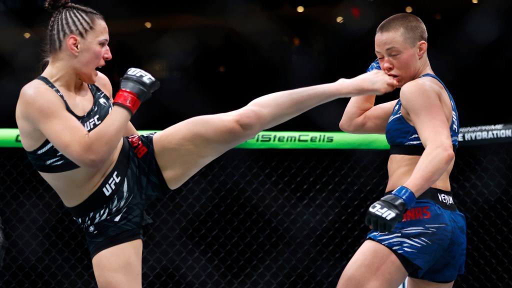 Erin Blanchfield def. Rose Namajunas at UFC Edmonton: Best photos