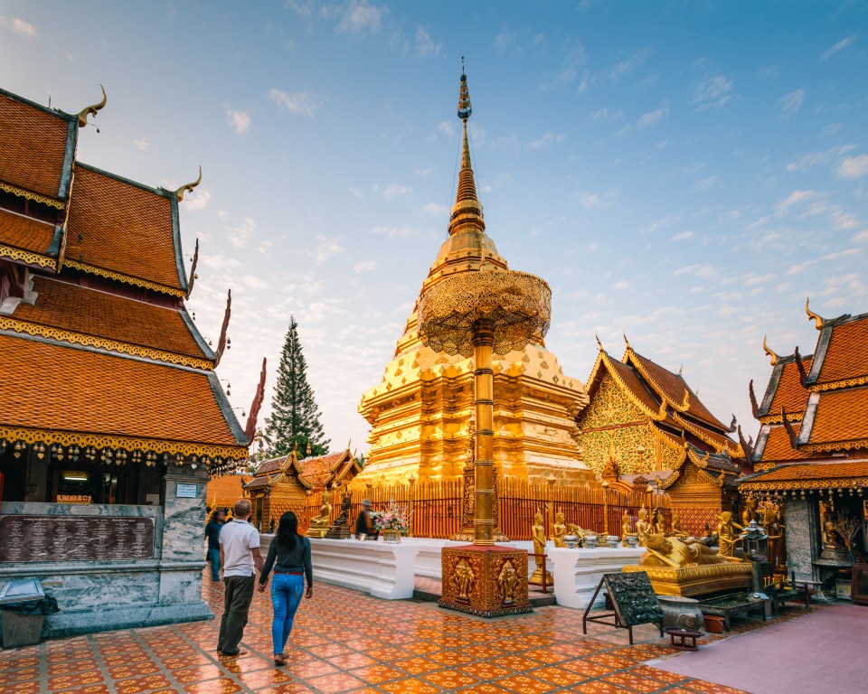 The sacred Wat Phra That Doi Suthep temple is a must-see