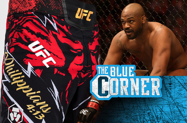 Jon Jones’ UFC 309 custom Venum shorts feature lions, Bible verse