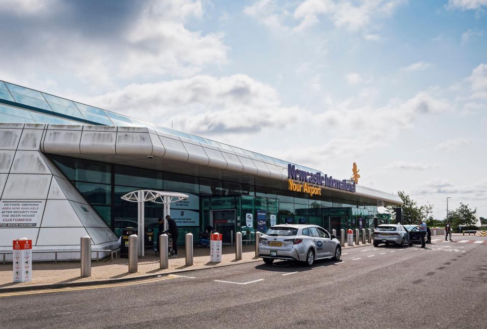 Newcastle Airport (pictured) will get new easyJet flights to Lyon in January