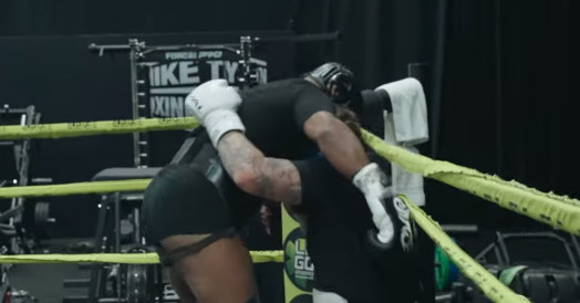 ‘He just needs one touch’: Watch Mike Tyson drop sparring partner ahead of Jake Paul showdown