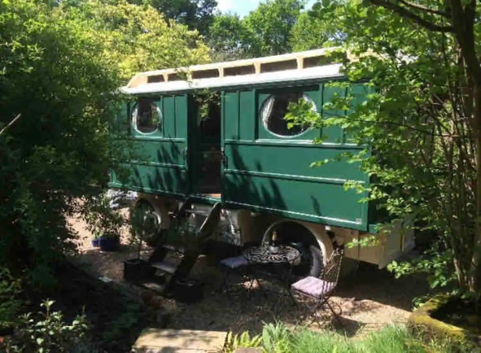 The converted Showmans wagon in Sussex