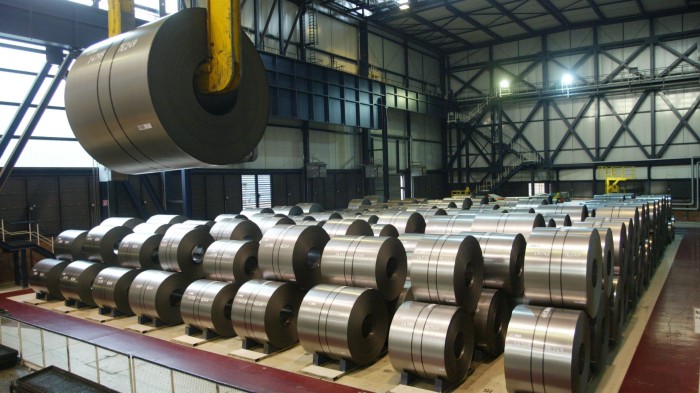 giant spools of finished steel