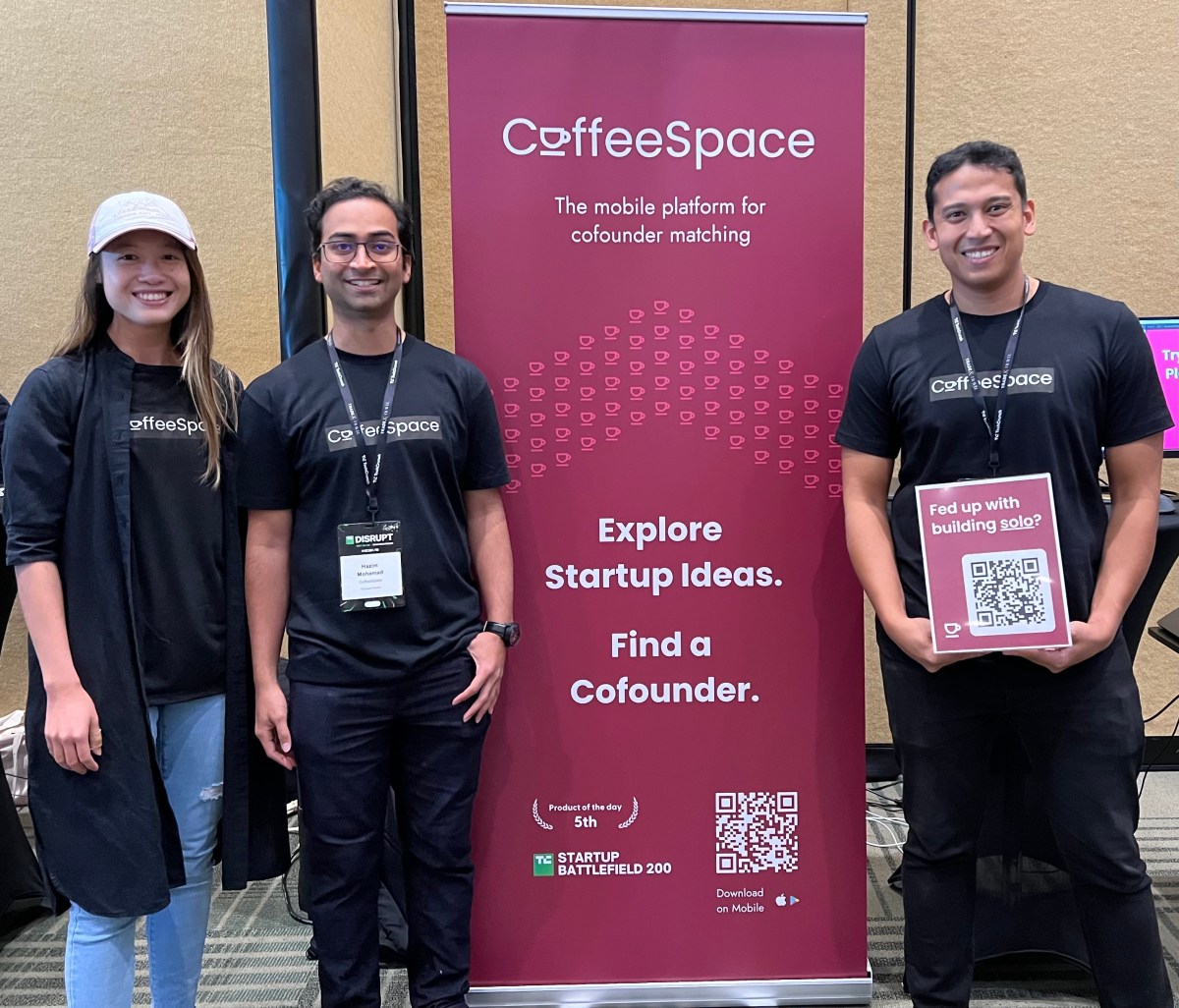 CoffeeSpace is a Hinge-like app that wants to help you find your co-founder