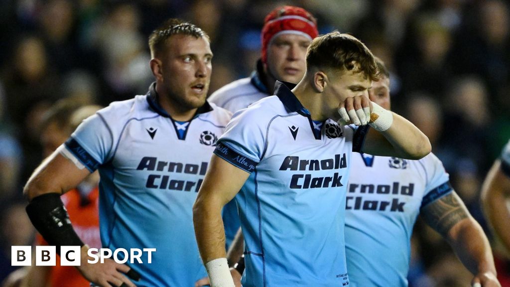 Autumn Nations Series: Scotland beaten by Springboks after controversial red card