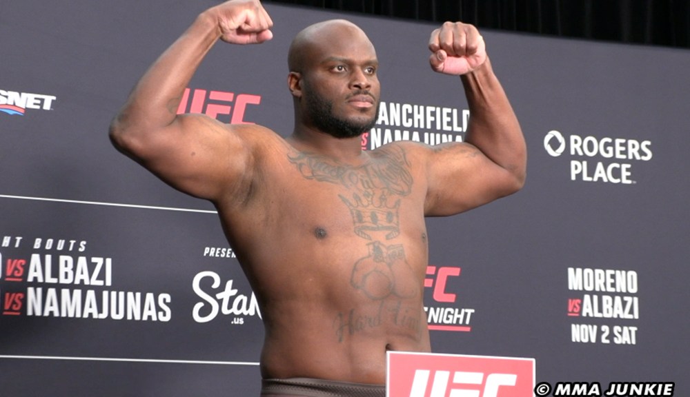 Derrick Lewis pulls out of Edmonton on night before event