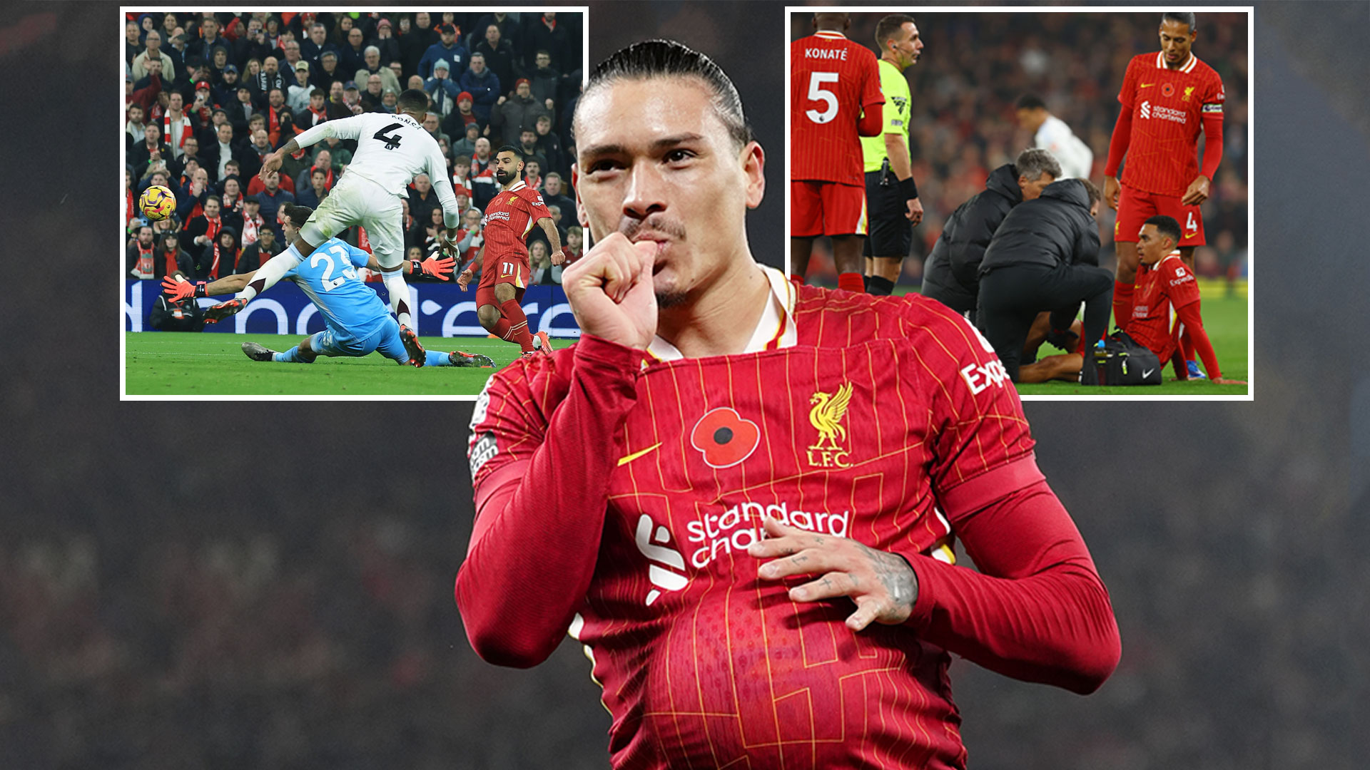 Liverpool 2 Aston Villa 0: Reds march on in huge clash but win marred by worrying Alexander-Arnold blow