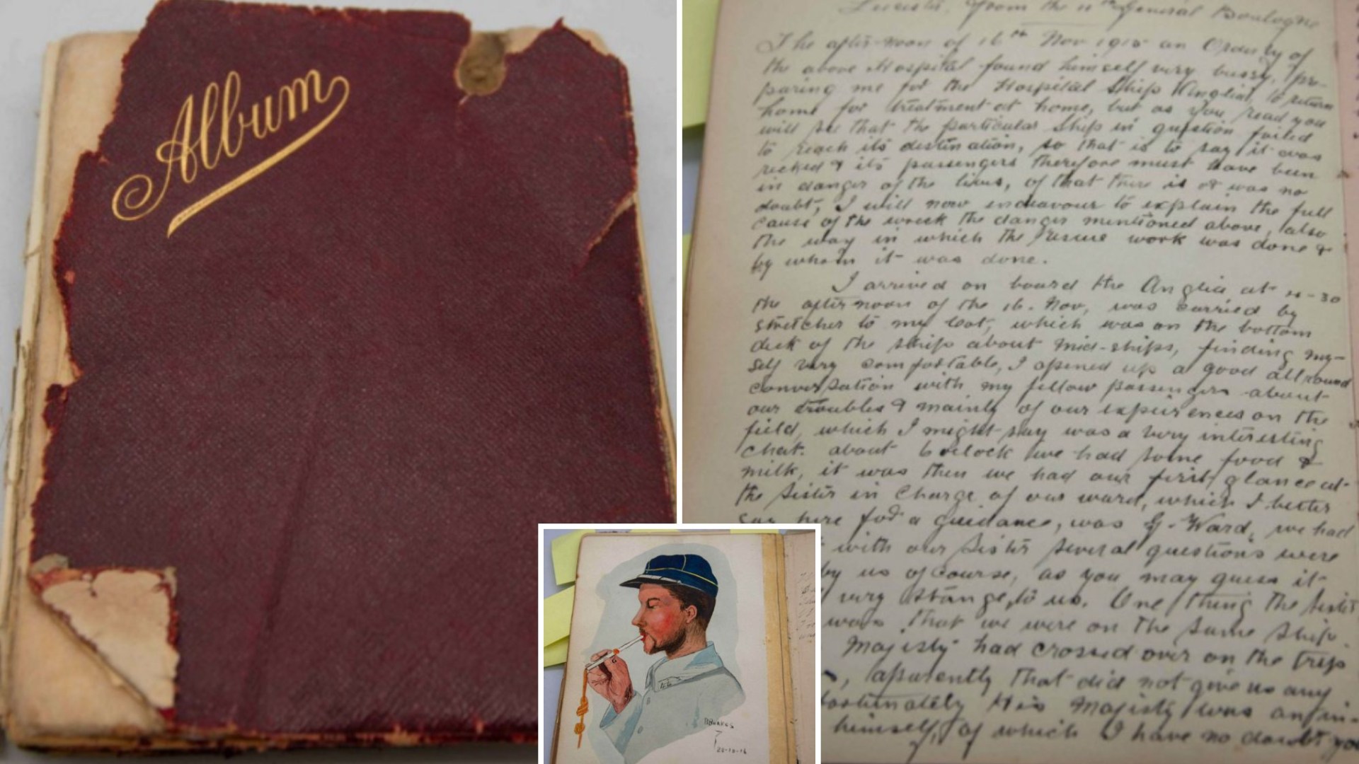 I stumbled across a historic scrapbook over 100-years-old while clearing out bungalow - it's now selling for a huge £600