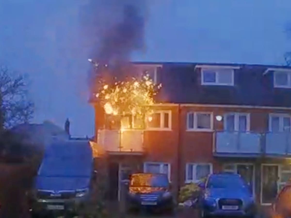 Shocking moment e-bike explosion destroys family home days before Christmas