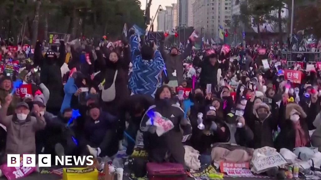 Protesters jubilant as South Korea President Yoon's impeached