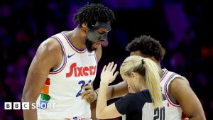 Joel Embiid: Philadelphia 76ers star ejected after confronting referee Jenna Schroeder