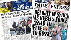 Fall of Assad and the future of Syria dominate front pages