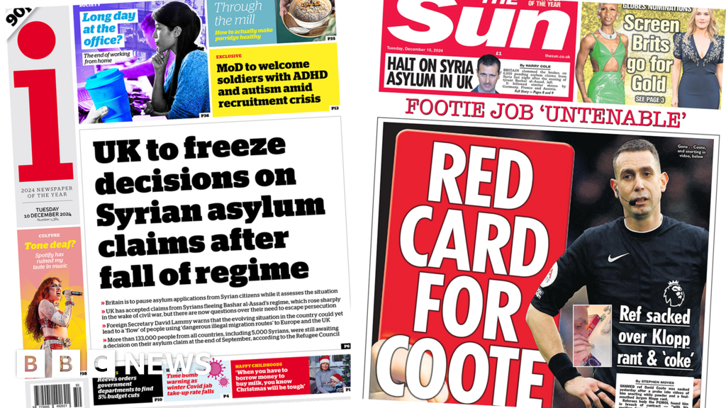 UK to freeze Syria asylum claims and 'Red card for Coote'