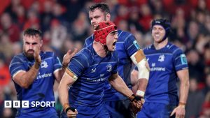 United Rugby Championship – Munster 7-28 Leinster: League leaders too good for rivals in Irish derby