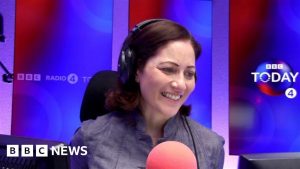 Mishal Husain gets last tough question from John Humphrys