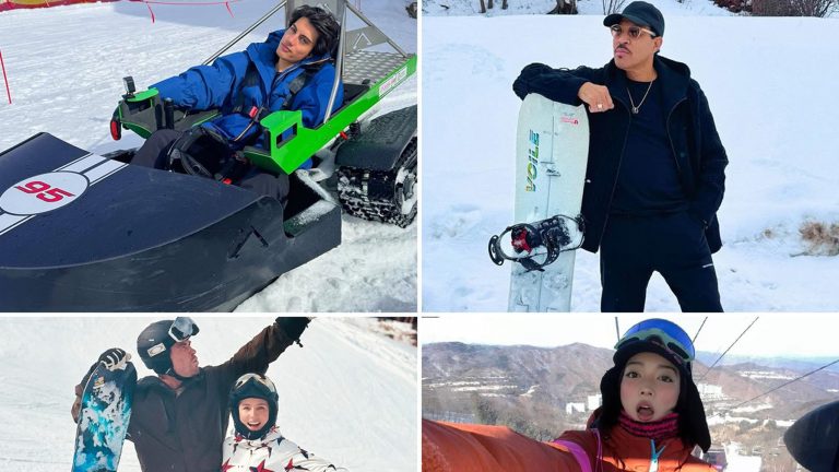 Celebs Playing Winter Sports … On Your Mark, Get Set, Snow!