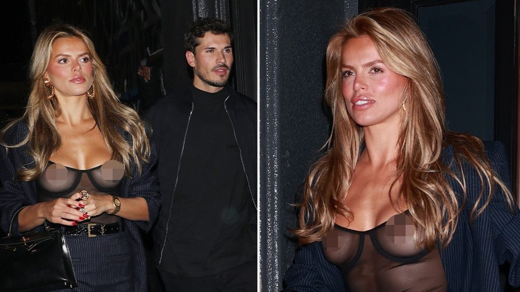 Brooks Nader Goes Braless While Sporting Eye-Popping See-Through Top