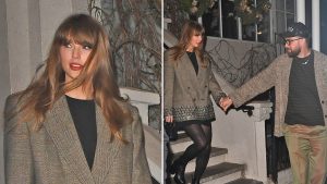 Taylor Swift and Travis Kelce Wear Matching Outfits to NYC Dinner