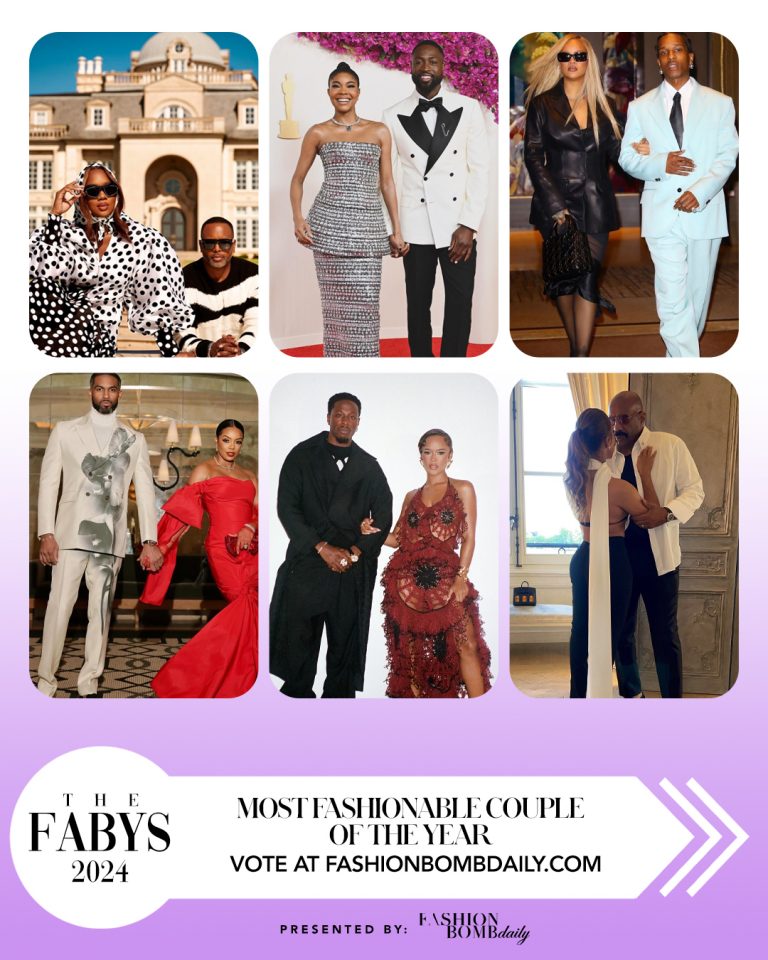 FABY’s Best of 2024: Vote for the Most Fashionable Couple Including Rihanna & A$AP Rocky, Meagan Good & Jonathan Majors, Ashanti & Nelly + More!