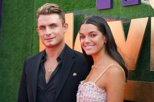 James Kennedy and Ally Lewber attend the 2022 MTV Movie & TV Awards: UNSCRIPTED at Barker Hangar in Santa Monica, California and broadcast on June 5, 2022.