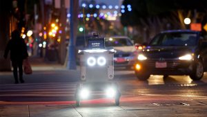 A Serve Robotics autonomous delivery robot