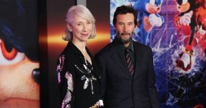 Keanu Reeves Brings Alexandra Grant to Sonic the Hedgehog 3 Premiere