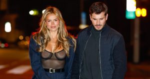 Brooks Nader Wows in Sheer Top During Outing With Gleb Savchenko