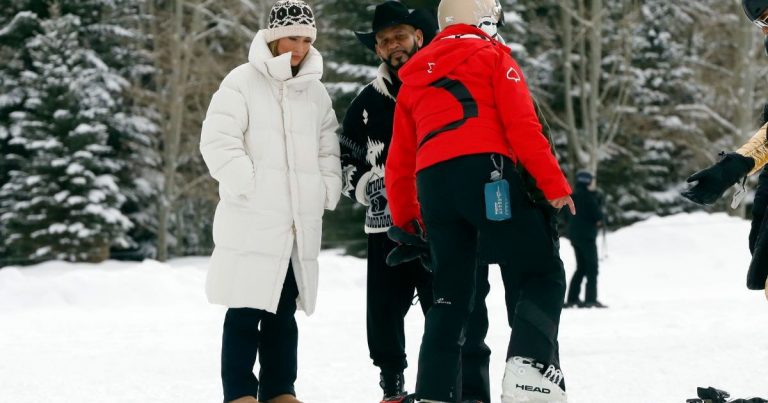 Jennifer Lopez Keeps It Fabulous as She Bundles up for Snowy Fun