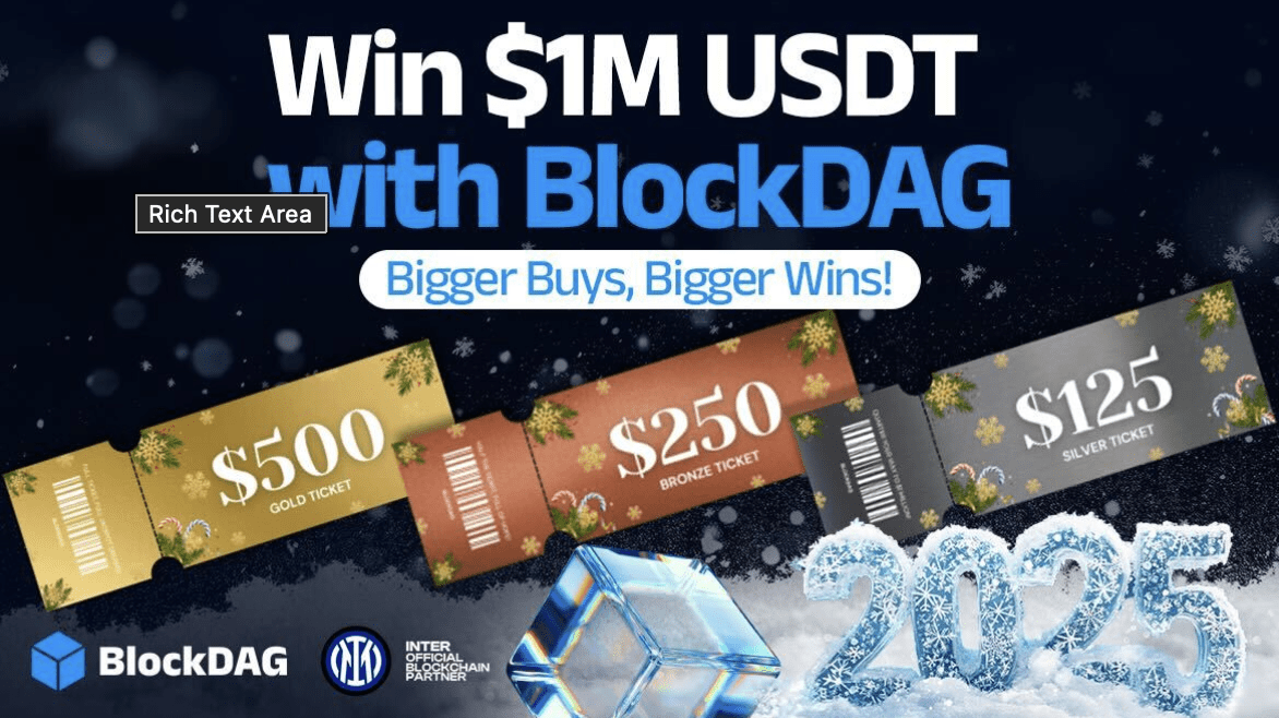 BlockDAG’s New Year Raffle Features A Huge $1M USDT Grand Prize! DOGE Price Rally Predicted & XRP Market Cap Expected to Grow