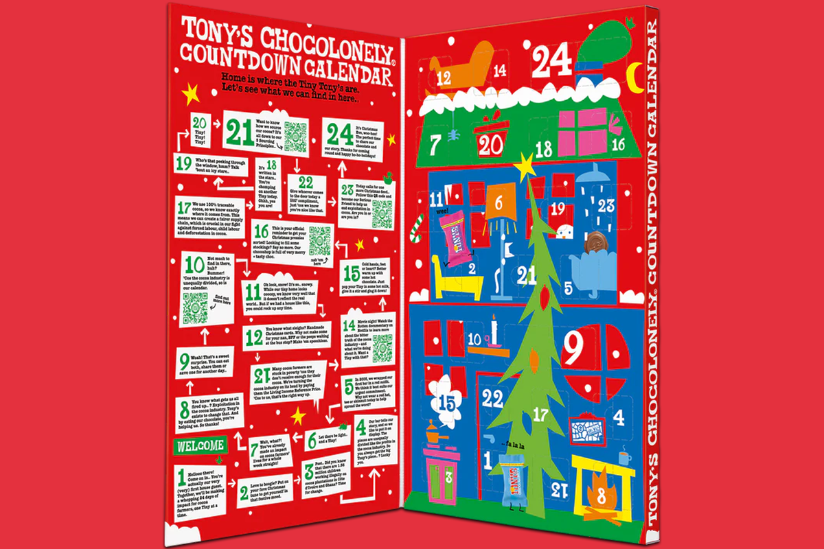 Tony’s Chocolonely leaves one advent calendar day blank to highlight chocolate industry inequality