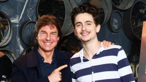 Tom Cruise Surprises Timothée Chalamet At Bob Dylan Biopic Screening