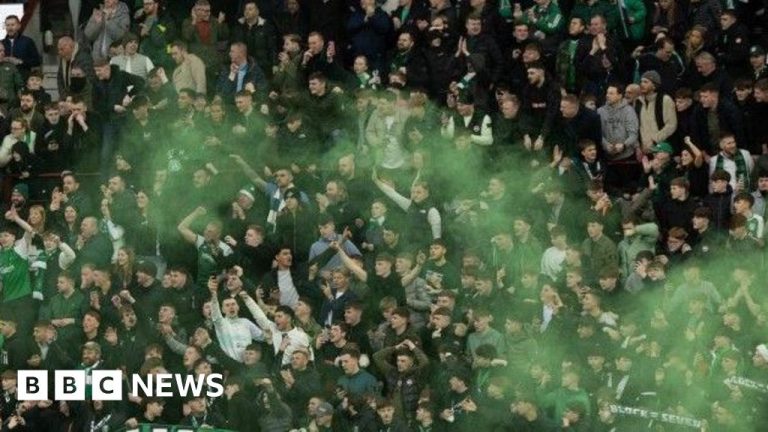 Three fans arrested for pyro before Edinburgh derby