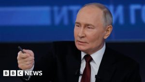 BBC's Rosenberg challenges Putin on his 25-year rule of Russia