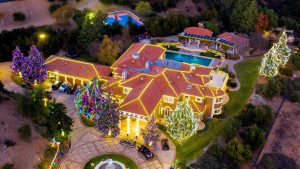 Famous Celebrity Houses Decked Out For Christmas, See Their Light Displays