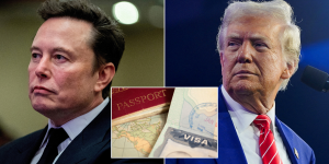 Trump sides with Musk in skilled migrant visa row amid growing rift with Maga on immigration